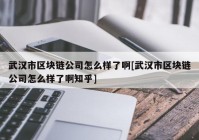 武汉市区块链公司怎么样了啊[武汉市区块链公司怎么样了啊知乎]