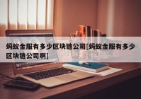 蚂蚁金服有多少区块链公司[蚂蚁金服有多少区块链公司啊]